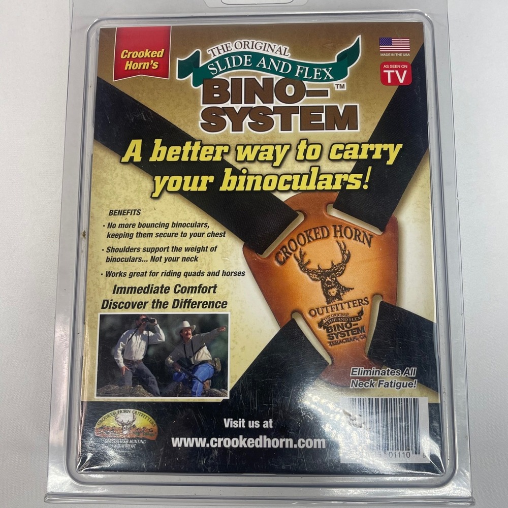 Crooked Horn Outfitters Slide and Flex Bino-System Binocular Harness Black USA